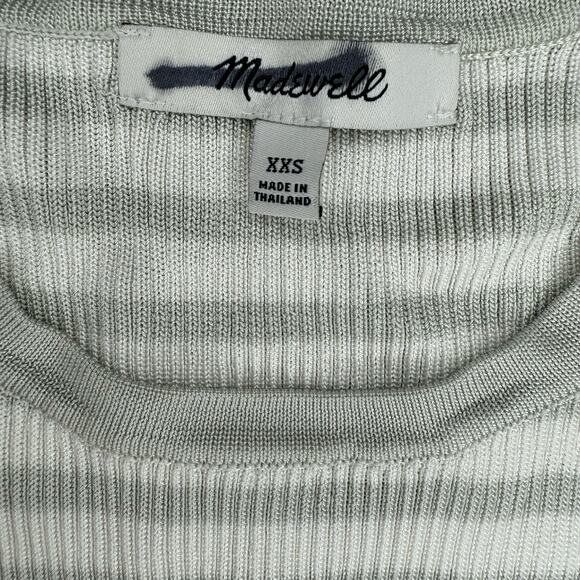 NWOT Madewell Micro-Rib Sweater Tee in Monument Size XXS - Picture 9 of 9
